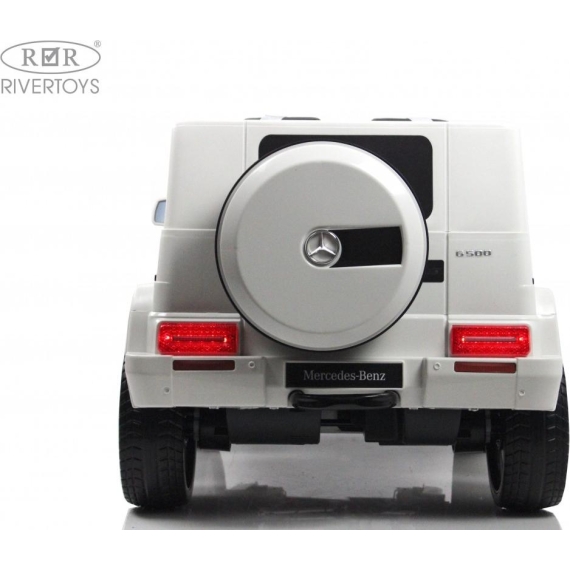 Детский электромобиль rivertoys mercedes-benz g500 white %Future_395 (фото 22)
