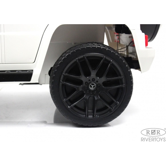 Детский электромобиль rivertoys mercedes-benz g500 white %Future_395 (фото 23)