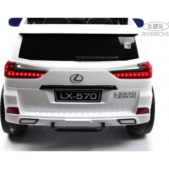 Детский электромобиль rivertoys lexus 570 white %Future_395 (фото 11)