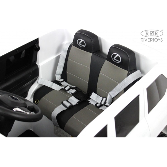 Детский электромобиль rivertoys lexus 570 white %Future_395 (фото 25)