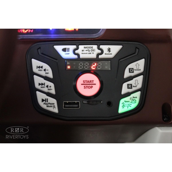 Детский электромобиль rivertoys mercedes-benz g65 white %Future_395 (фото 12)