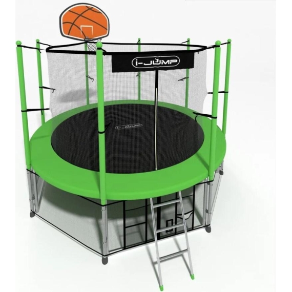 Батут i-jump classic basket 12ft blue с баскетбольным кольцом %Future_395 (фото 3)