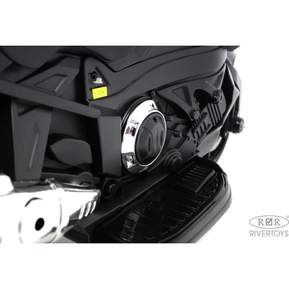 Детский электромотоцикл rivertoys e222kx-black %Future_395 (фото 14)