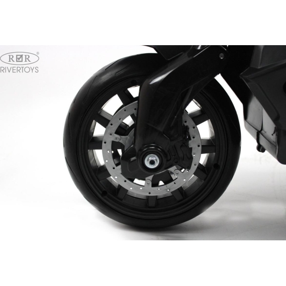 Детский электромотоцикл rivertoys e222kx-black %Future_395 (фото 15)