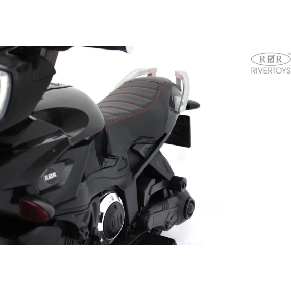 Детский электромотоцикл rivertoys e222kx-black %Future_395 (фото 18)
