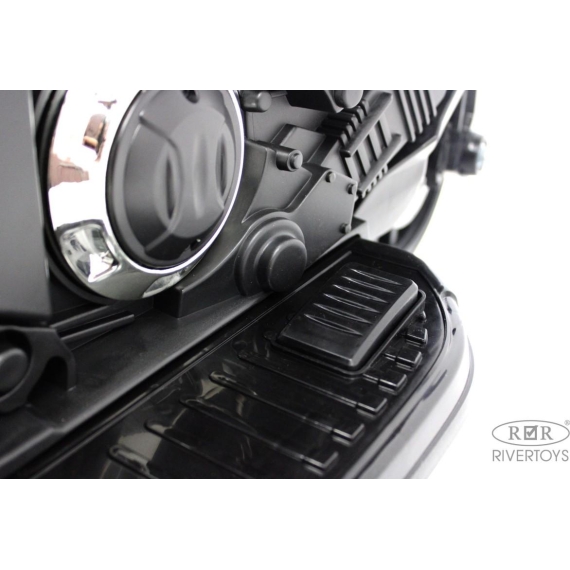 Детский электромотоцикл rivertoys e222kx-black %Future_395 (фото 3)