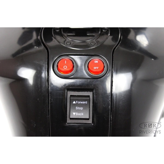Детский электромотоцикл rivertoys e222kx-black %Future_395 (фото 7)