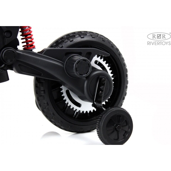 Детский электромотоцикл rivertoys p444pp-s317-white %Future_395 (фото 17)