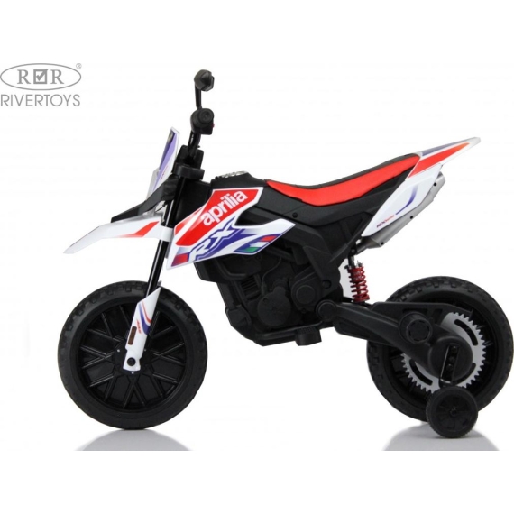 Детский электромотоцикл rivertoys p444pp-s317-white %Future_395 (фото 19)