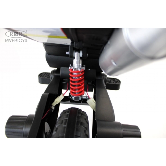 Детский электромотоцикл rivertoys p444pp-s317-gray %Future_395 (фото 15)