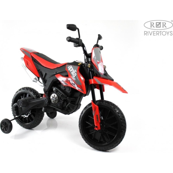 Детский электромотоцикл rivertoys p444pp-s317-red %Future_395 (фото 5)