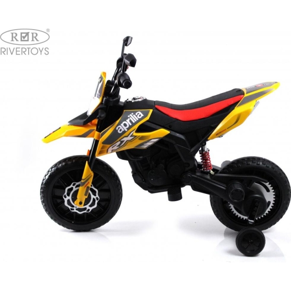 Детский электромотоцикл rivertoys p444pp-s317-yellow %Future_395 (фото 11)