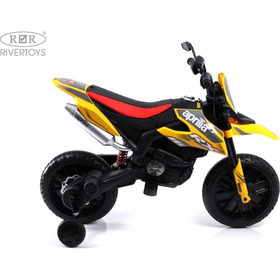 Детский электромотоцикл rivertoys p444pp-s317-yellow %Future_395 (фото 12)