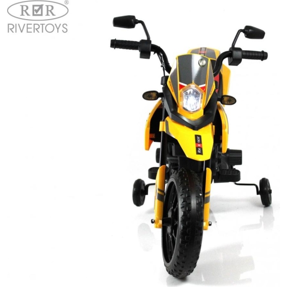 Детский электромотоцикл rivertoys p444pp-s317-yellow %Future_395 (фото 14)