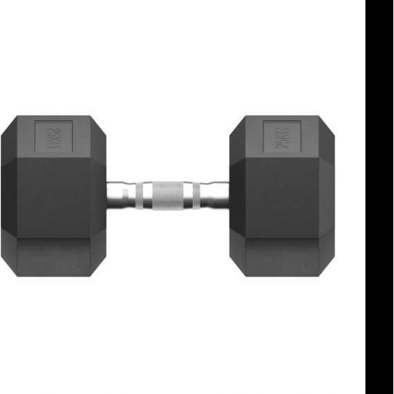 Гантель гексагональная unixfit обрезиненная 25 кг / шт. %Future_395 (фото 5)