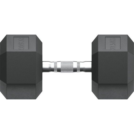 Гантель гексагональная unixfit обрезиненная 30 кг / шт. %Future_395 (фото 6)