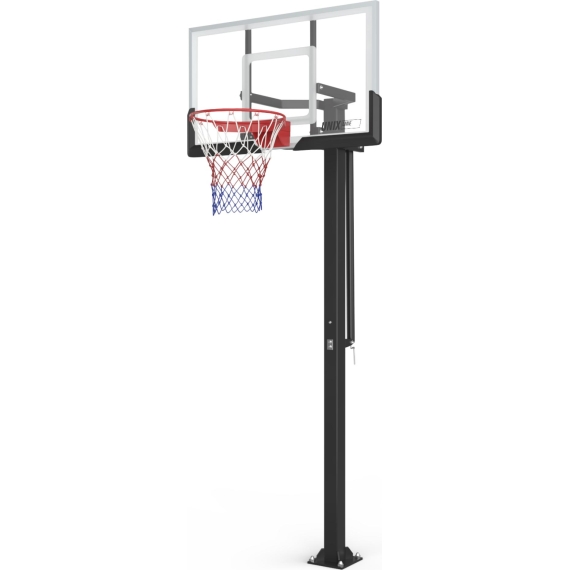 Баскетбольная стойка стационарная unix line b-stand-tg 54x32 r45 h230-305 см %Future_395 (фото 1)