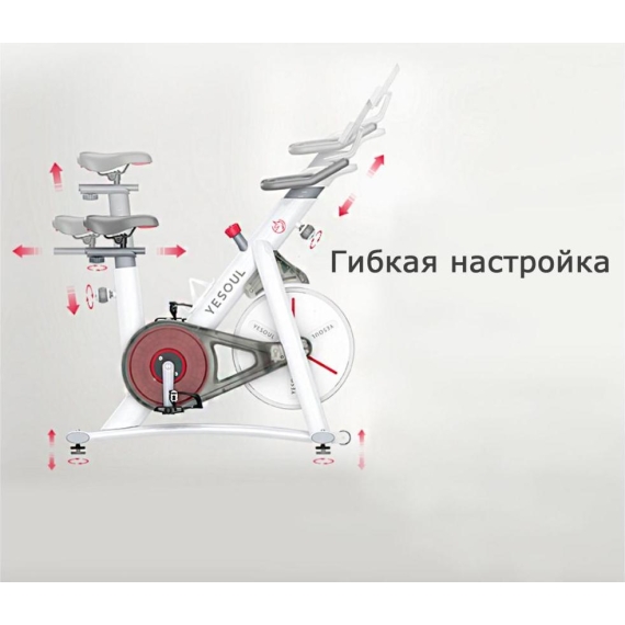 Велотренажер yesoul smart spinning bike v1 pluse белый %Future_395 (фото 4)