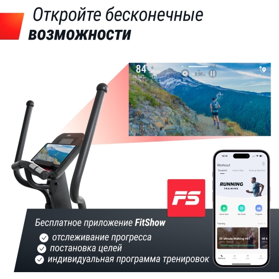 Эллиптический тренажер unix fit sl-480e %Future_395 (фото 9)