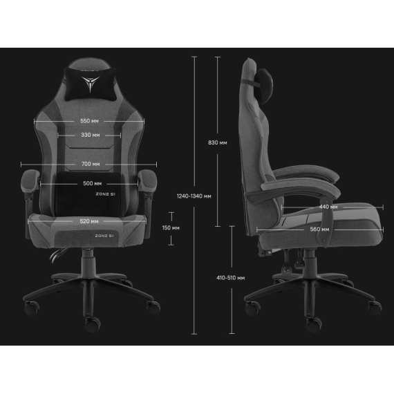 Кресло компьютерное игровое zone 51 invader x-weave %Future_395 (фото 7)