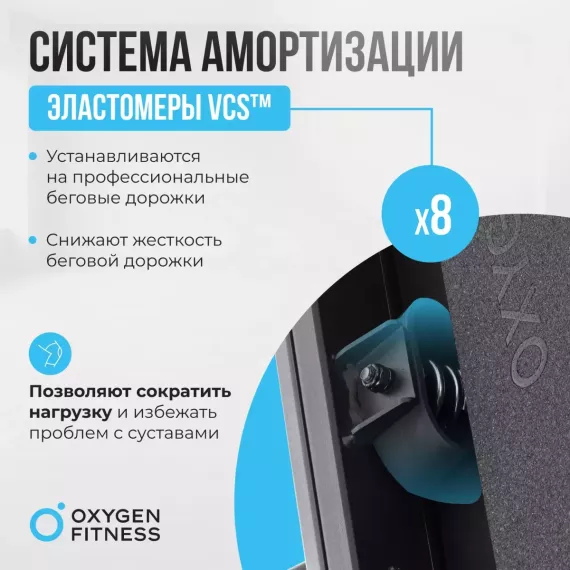 Беговая дорожка полукоммерческая oxygen fitness cobalt lcd pro %Future_395 (фото 8)