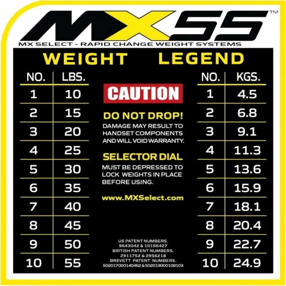 Гантель регулируемая fdf mx select mx-85, эргономичная рукоять, вес 5.6-38.6 кг, 1 шт %Future_395 (фото 18)