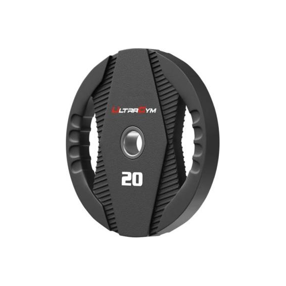 Диски полиуретановые ultra gym ug2030с с двумя хватами в ассортименте 25 кг %Future_395 (фото 1)