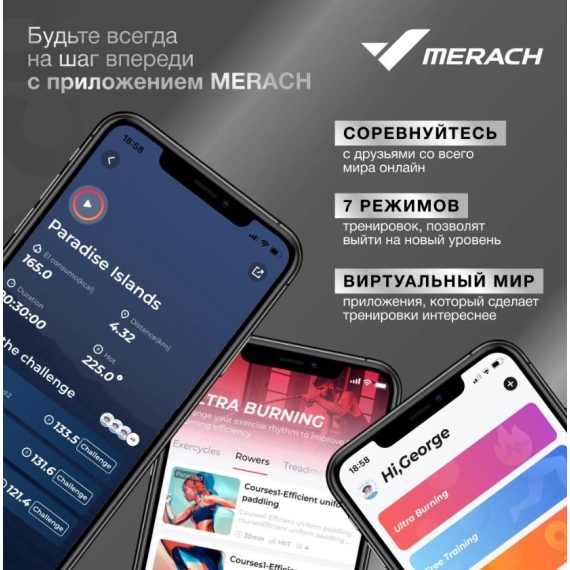 Гребной тренажер домашний merach q1s %Future_395 (фото 7)