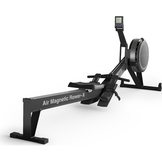 Гребной тренажер unix fit air magnetic rower-x black %Future_395 (фото 11)