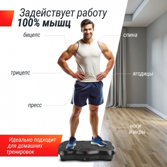 Виброплатформа unix fit intensive 2d black %Future_395 (фото 1)