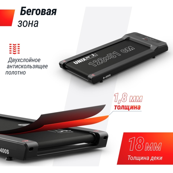 Беговая дорожка unix fit r-400s %Future_395 (фото 8)