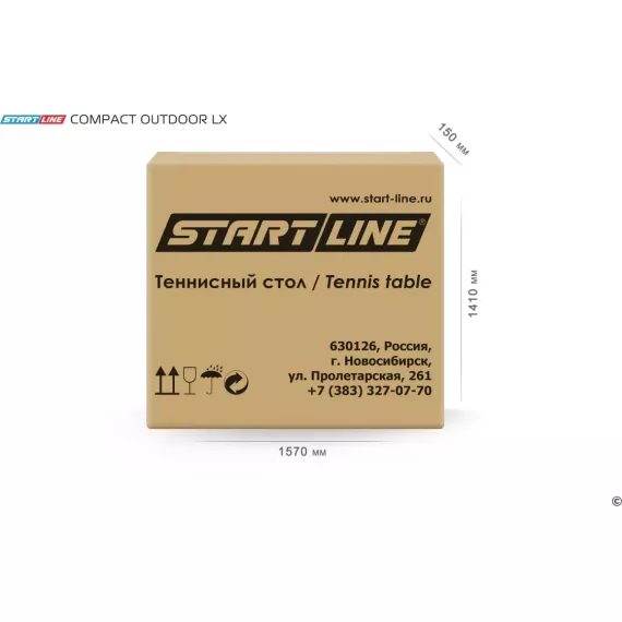 Теннисный стол start line compact-2 lx всепогодный синий %Future_395 (фото 5)