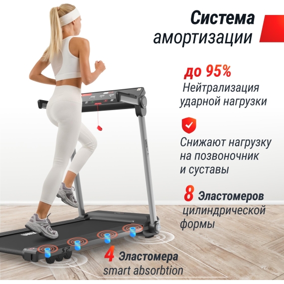 Беговая дорожка unix fit hi-tech s2 metallic %Future_395 (фото 8)