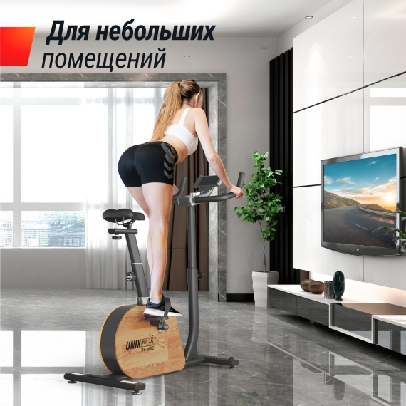 Велотренажер генераторный unix fit bl-380e wood %Future_395 (фото 18)