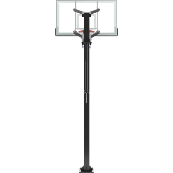 Баскетбольная стойка стационарная unix line b-stand-tg pro 72x42 r45 h230-305 см %Future_395 (фото 4)