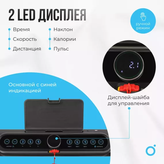 Беговая дорожка домашняя oxygen fitness speedster %Future_395 (фото 3)