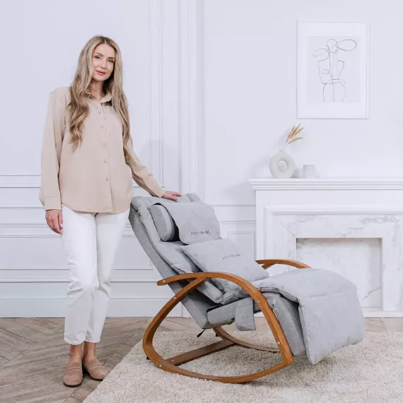 Массажное кресло-качалка metime grey %Future_395 (фото 10)