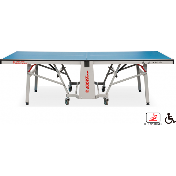 Теннисный стол складной для помещений "k-2023 ittf indoor" (274 х 152.5 х 76 см ) с сеткой %Future_395 (фото 1)