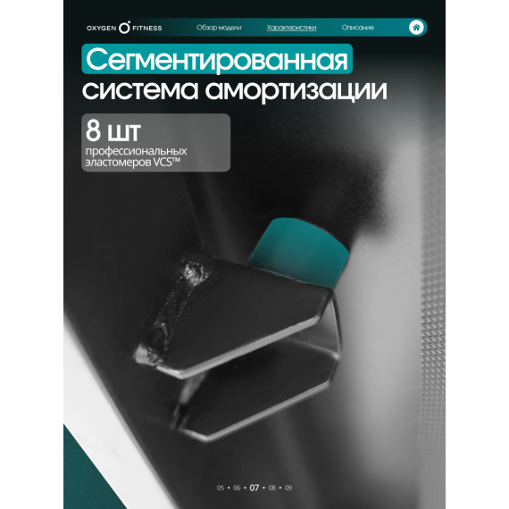 Беговая дорожка домашняя oxygen fitness hustle %Future_395 (фото 6)