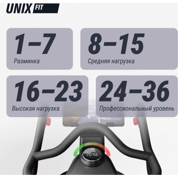 Велотренажер спин-байк unix fit sb-990 pro %Future_395 (фото 12)