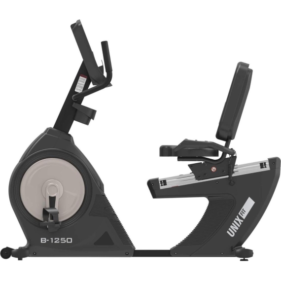 Горизонтальный велотренажер unix fit b-1250 pro (7" lcd) %Future_395 (фото 3)