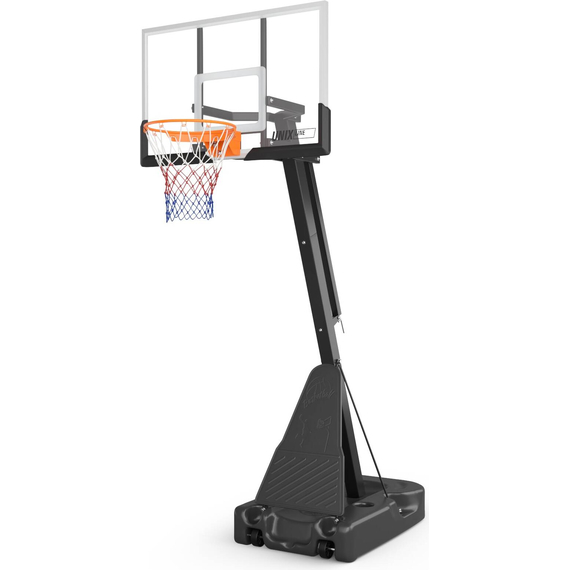 Баскетбольная стойка unix line b-stand-tg 54x32" (140 х 82 см) r45 h230-305 см %Future_395 (фото 1)