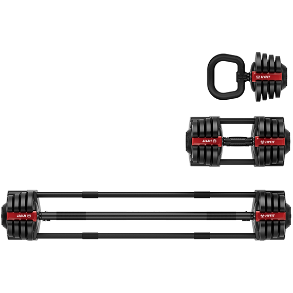 Гантель регулируемая 18кг + штанга + гиря, hyfit, набор 3в1, d7040 %Future_395 (фото 6)