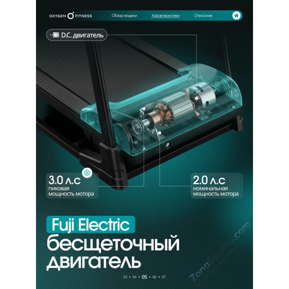Беговая дорожка домашняя oxygen fitness boron %Future_395 (фото 3)