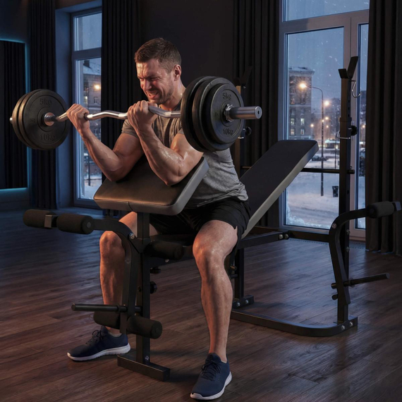 Скамья силовая со стойками unix fit bench 120p %Future_395 (фото 4)