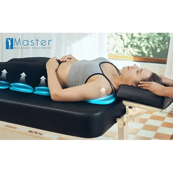 Массажный стол стационарный master airmaster airwave, с воздушным массажем, черный %Future_395 (фото 4)