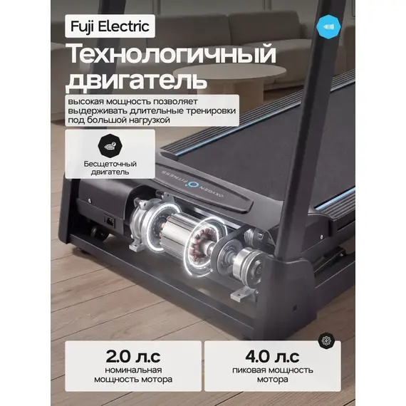 Беговая дорожка домашняя oxygen fitness hassium %Future_395 (фото 4)