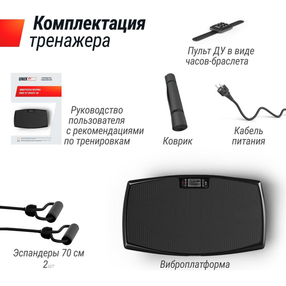 Виброплатформа unix fit усиленная / boost 4d black %Future_395 (фото 4)