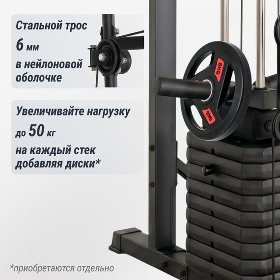 Силовой комплекс - мультистанция unix fit (50 в 1) %Future_395 (фото 9)