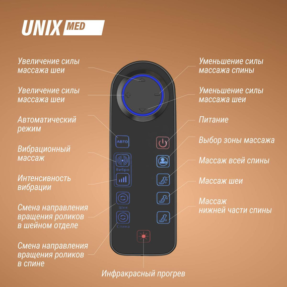Массажное кресло unix авола / avola бежевый %Future_395 (фото 8)